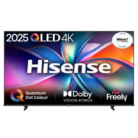 Hisense  2025 55″ QLED 4K Smart TV 55E7QTUK PRO – BLACK