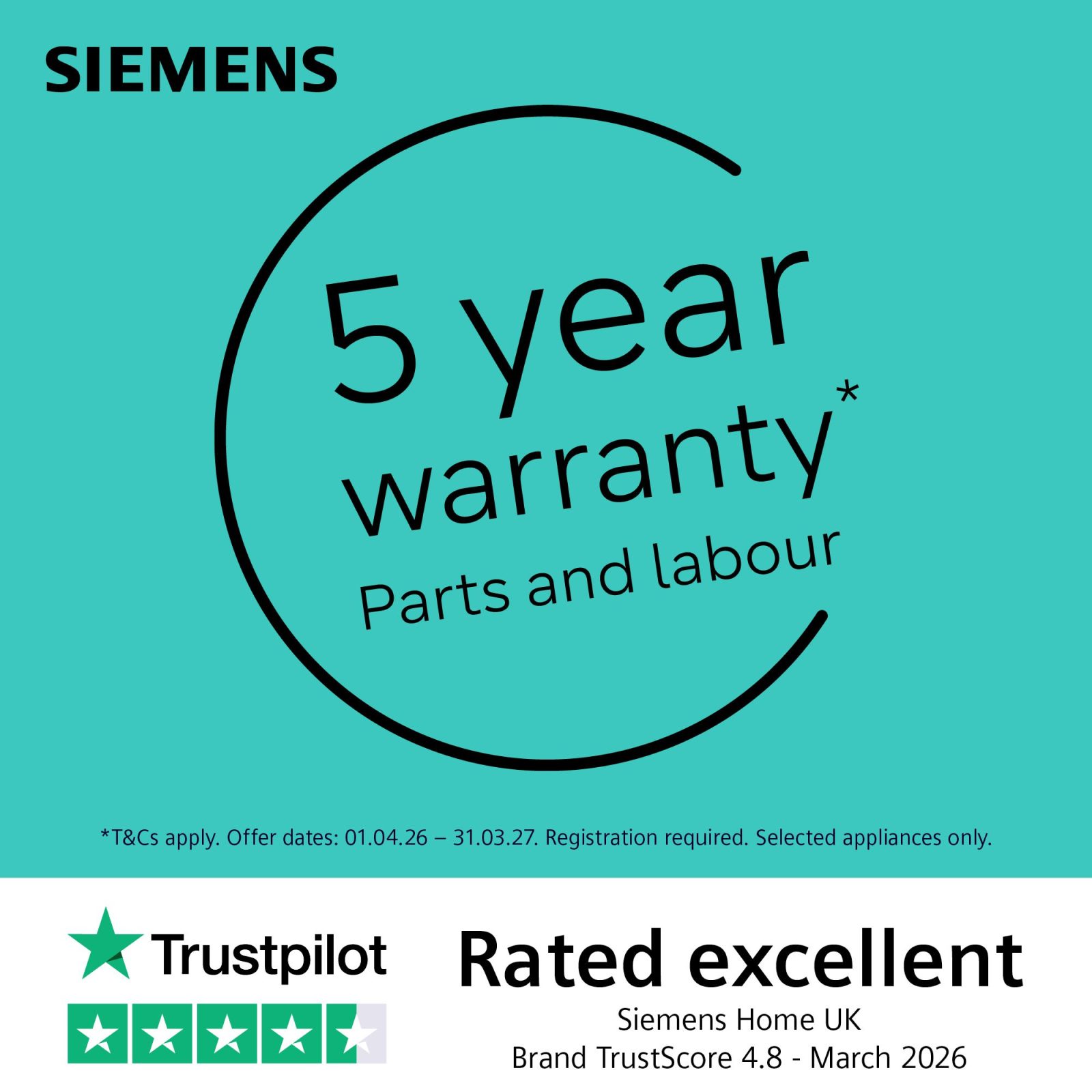 Siemens 8kg IQ-700 WI14W502GB Fully Integrated Washing Machine
