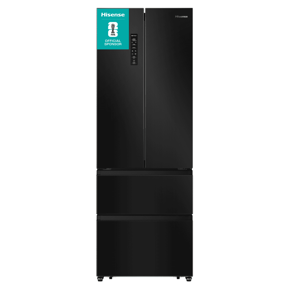 Hisense 70cm Frost Free Fridge Freezer RF632N4AFC1 – Black