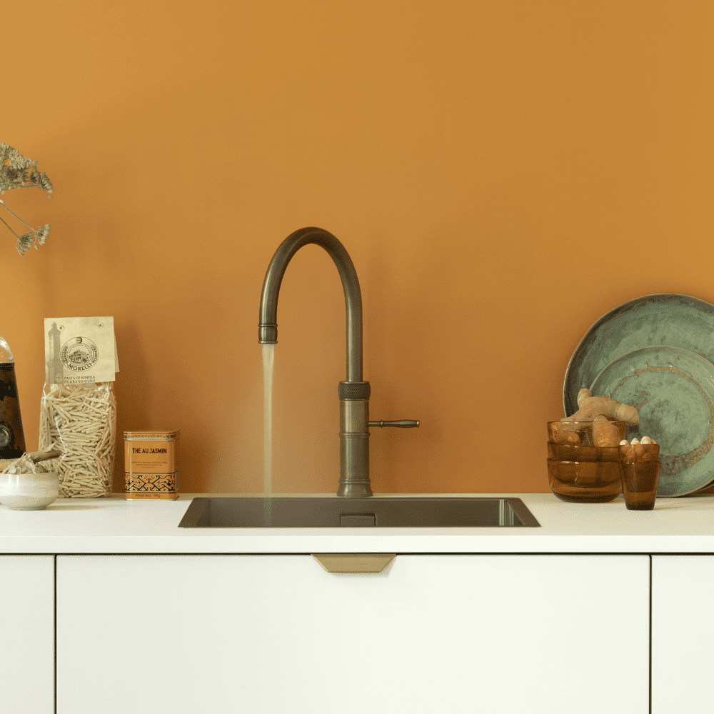 Quooker CFNRPTB Combi+ Classic Fusion Round Boiling Water Tap COMBI+ CLASSIC FUSION ROUND PTN – PATINATED BRASS.