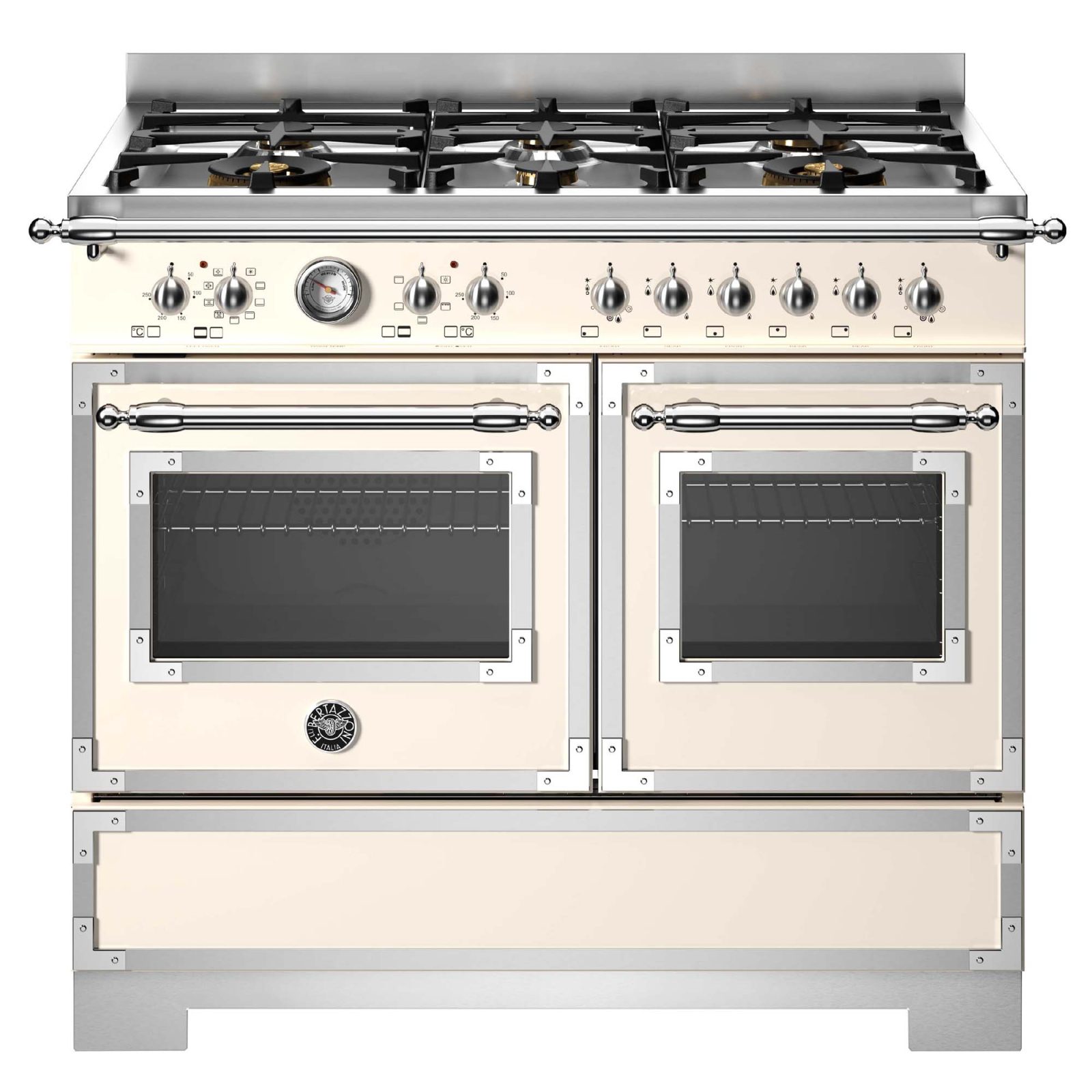 Bertazzoni 100cm Heritage Dual Fuel Range Cooker HER106L2EAVT2 – Ivory