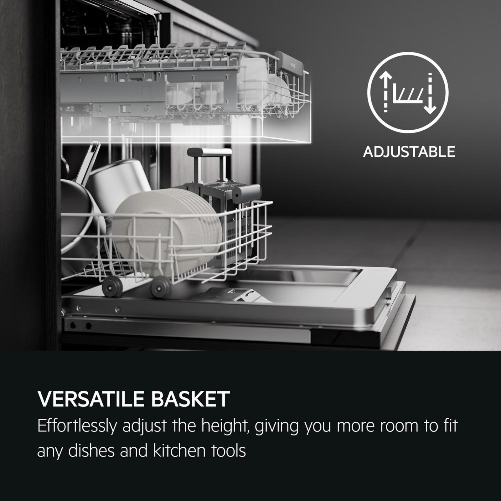 AEG 60cm Freestanding Dishwasher GF5200D2SNM – Stainless Steel