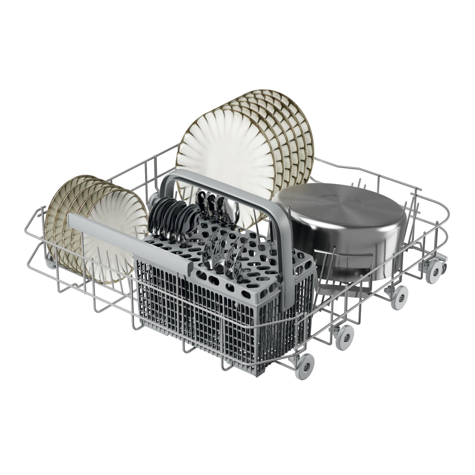 AEG 60cm Series 6000 SmartSelect Freestanding Dishwasher GF6100C2SNW – White