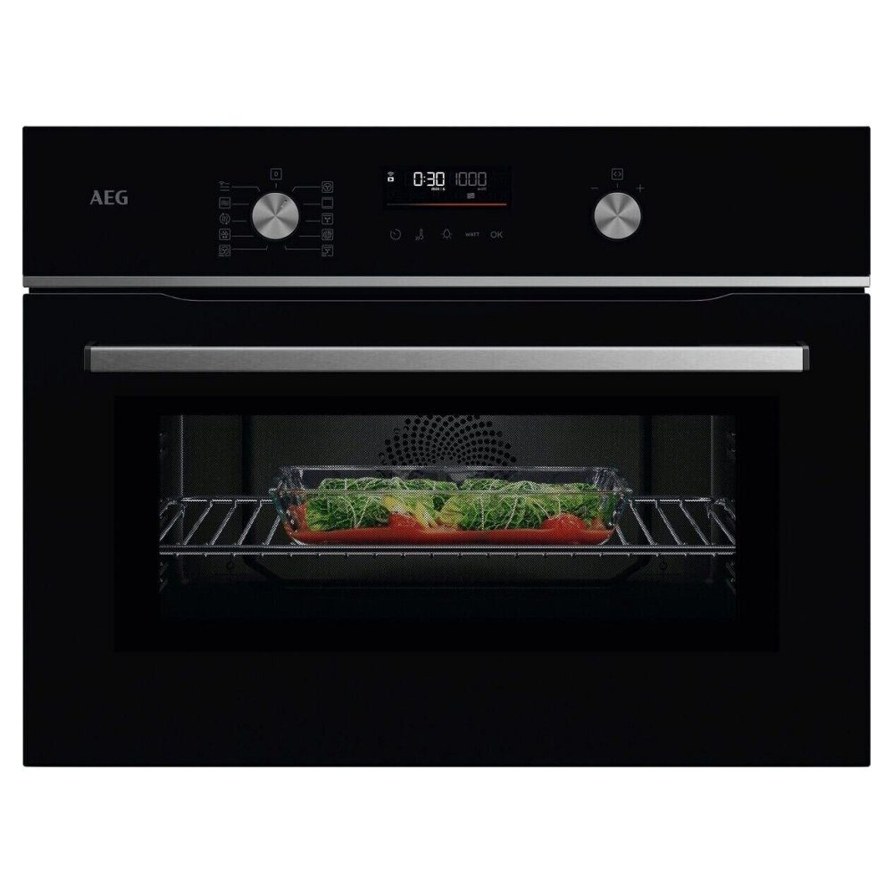 AEG Series 6000 Built In Combi Microwave For Tall Housing GK6NK401B – BLACK.