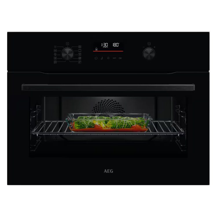 AEG Series 6000 Built In Combi Microwave For Tall Housing OK6NK40K – Black