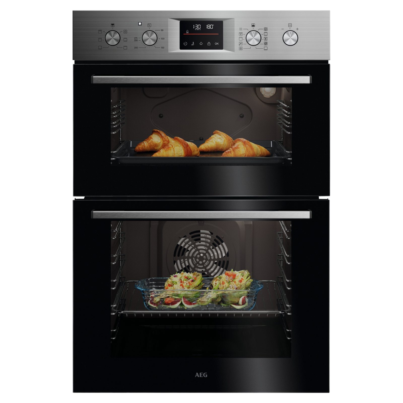 AEG Series 6000 SurroundCook Built-in Multifunction Double Oven OU5CP40M – Stainless Steel