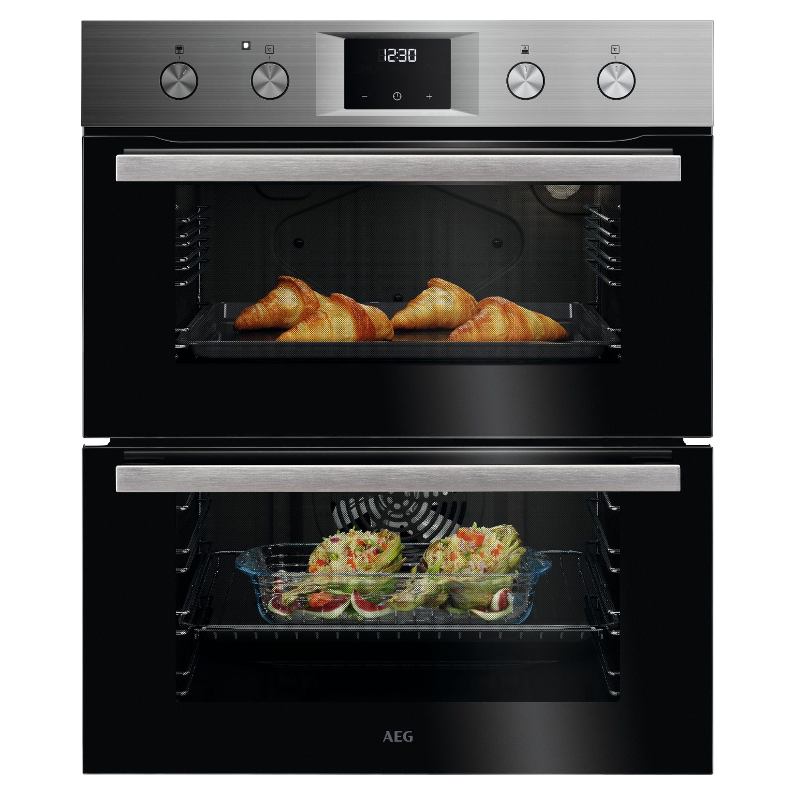 AEG Series 6000 SurroundCook Built-under Double Oven OU5NU20M – Stainless Steel