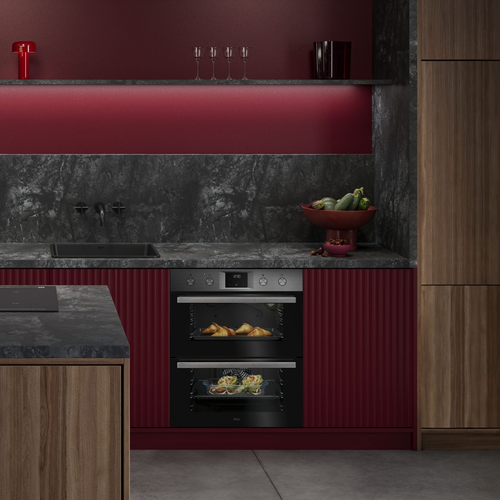 AEG Series 6000 SurroundCook Built-under Double Oven OU5NU20M – Stainless Steel