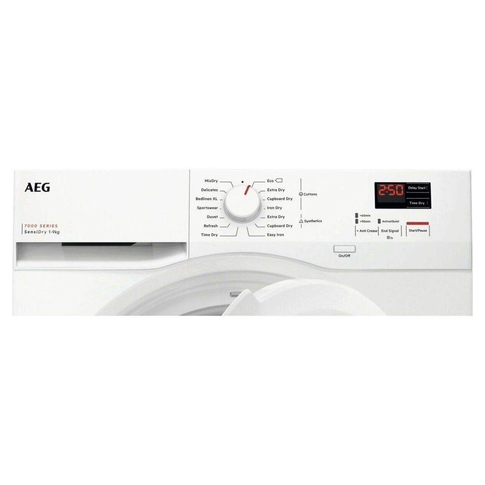 AEG Series 7000 9kg Heat Pump Condenser Dryer TR709G0Z – WHITE.