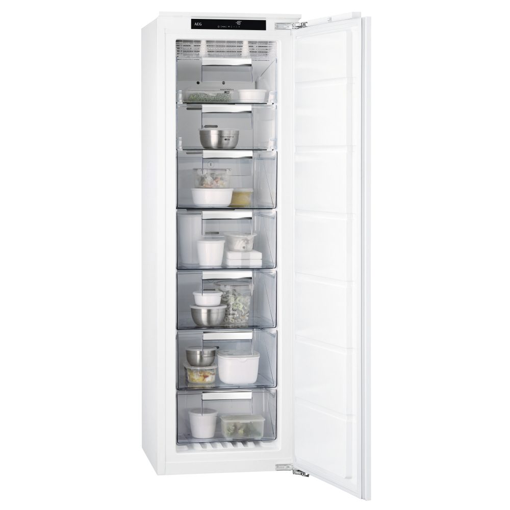 AEG 177cm Series 7000 Integrated In Column Frost Free Freezer ABK818E6NC