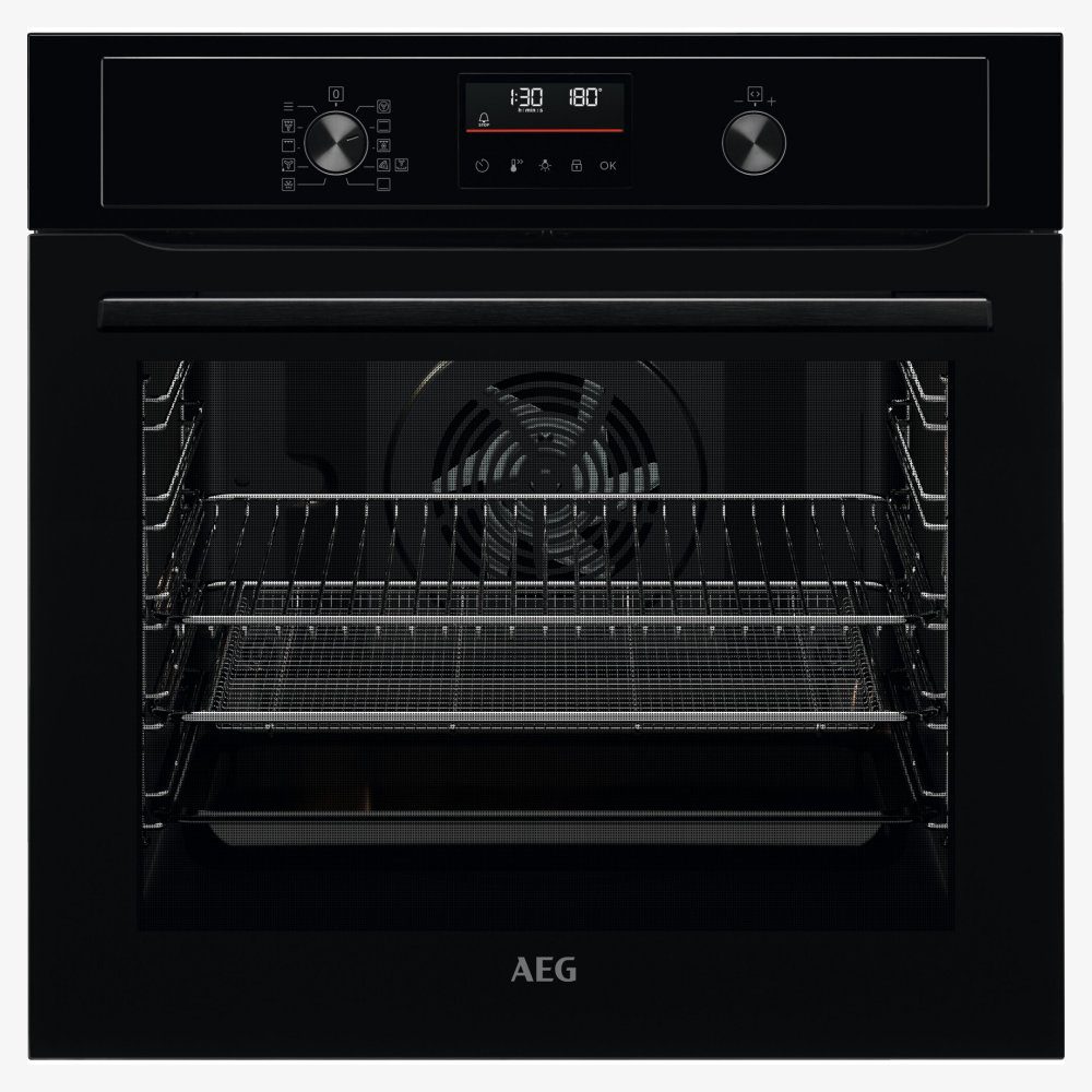 AEG Series 3000 Multifunction Single Oven BEX535A61B – BLACK