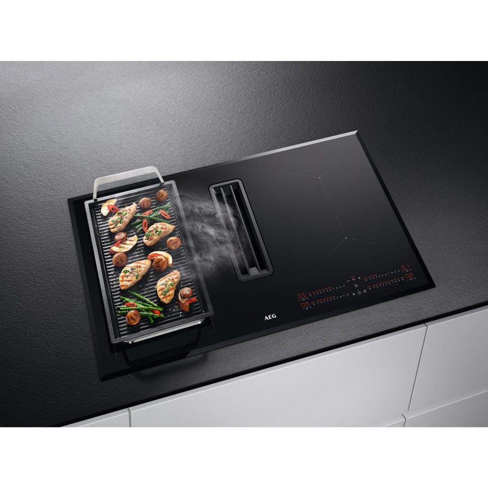 AEG 78cm Series 6000 Ducted Air Venting Induction Hob CDE84543FB – BLACK
