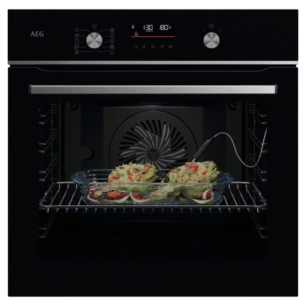 AEG Series 5000 Pyrolytic SteamBake Multifunction Single Oven GA5PB501AB – Black