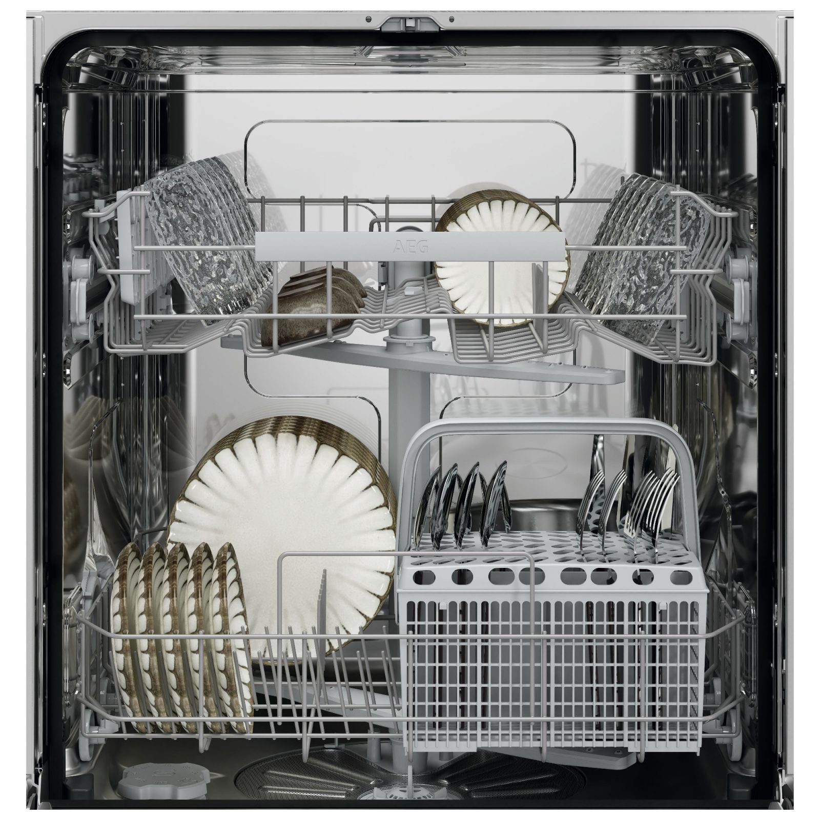 AEG 60cm Series 5000 AirDry Freestanding Dishwasher GF5200D1SNW – White