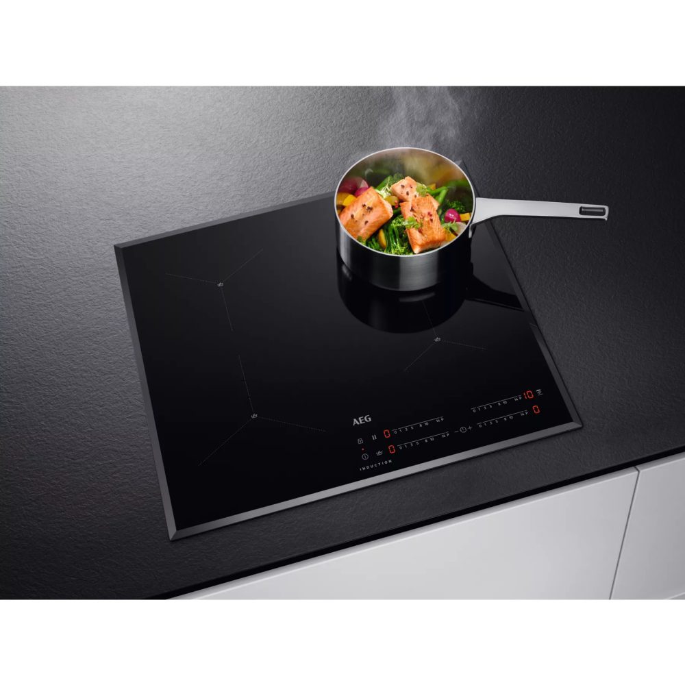 AEG 60cm Series 7000 4 Zone Hob2Hood MaxiSense Induction Hob IAE64411FB – BLACK