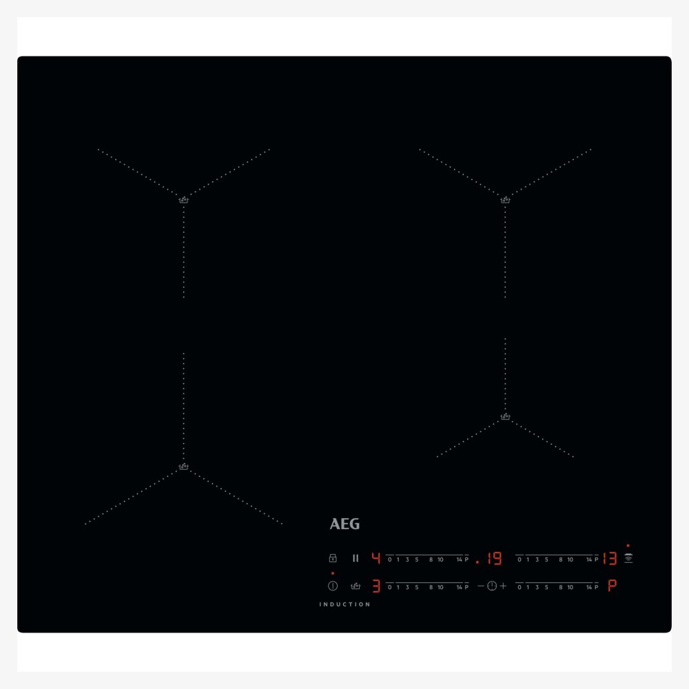 AEG 60cm Series 7000 Frameless 4 Zone Induction Hob IAX64411CB – Black