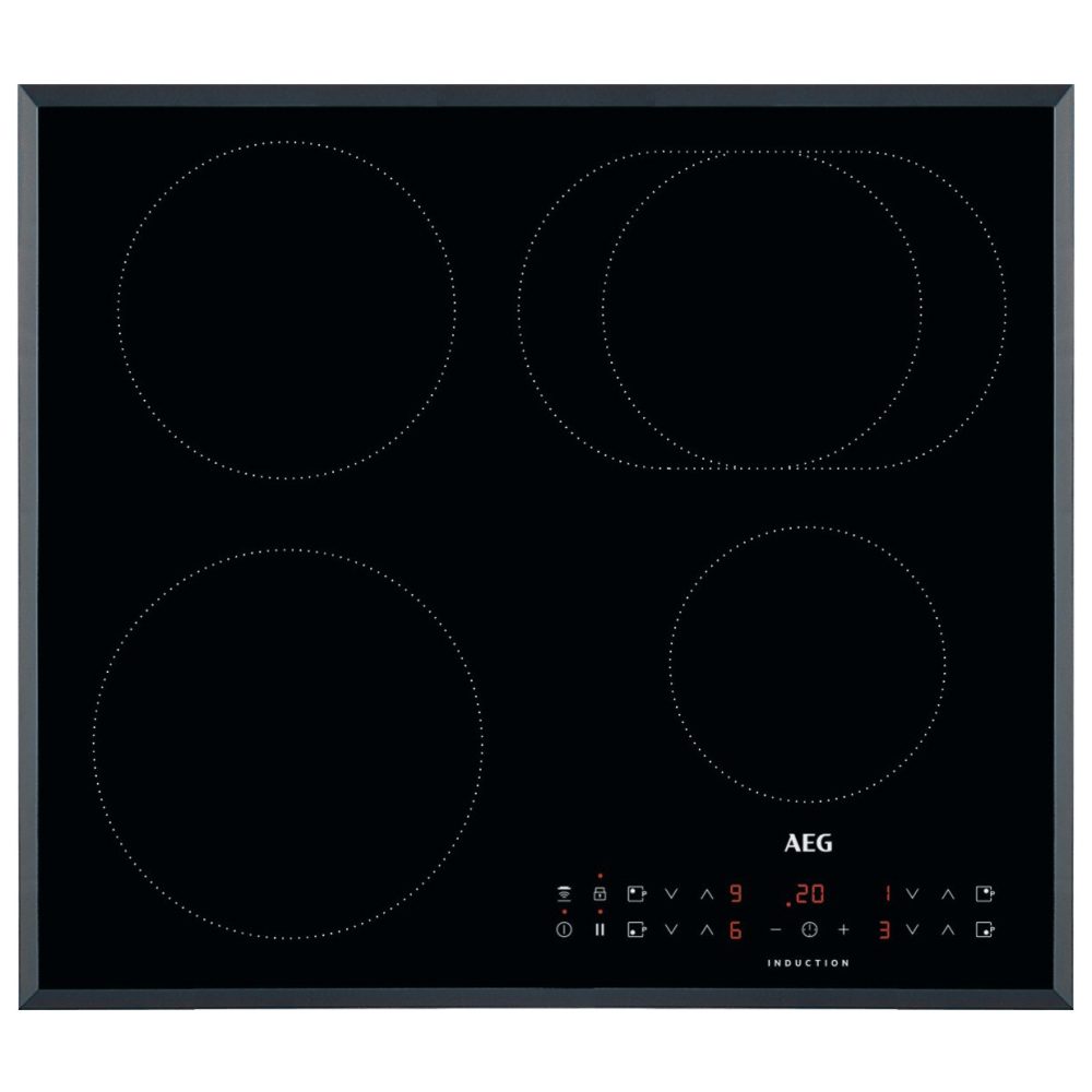 AEG 60cm Series 3000 4 Zone Hob2Hood Bevelled Edge Induction Hob IKB64311FB – BLACK