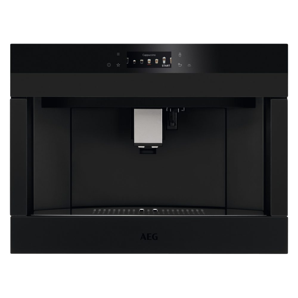 AEG 45cm Fully Automatic Built In Coffee Machine KKA894500T – MATTE BLACK