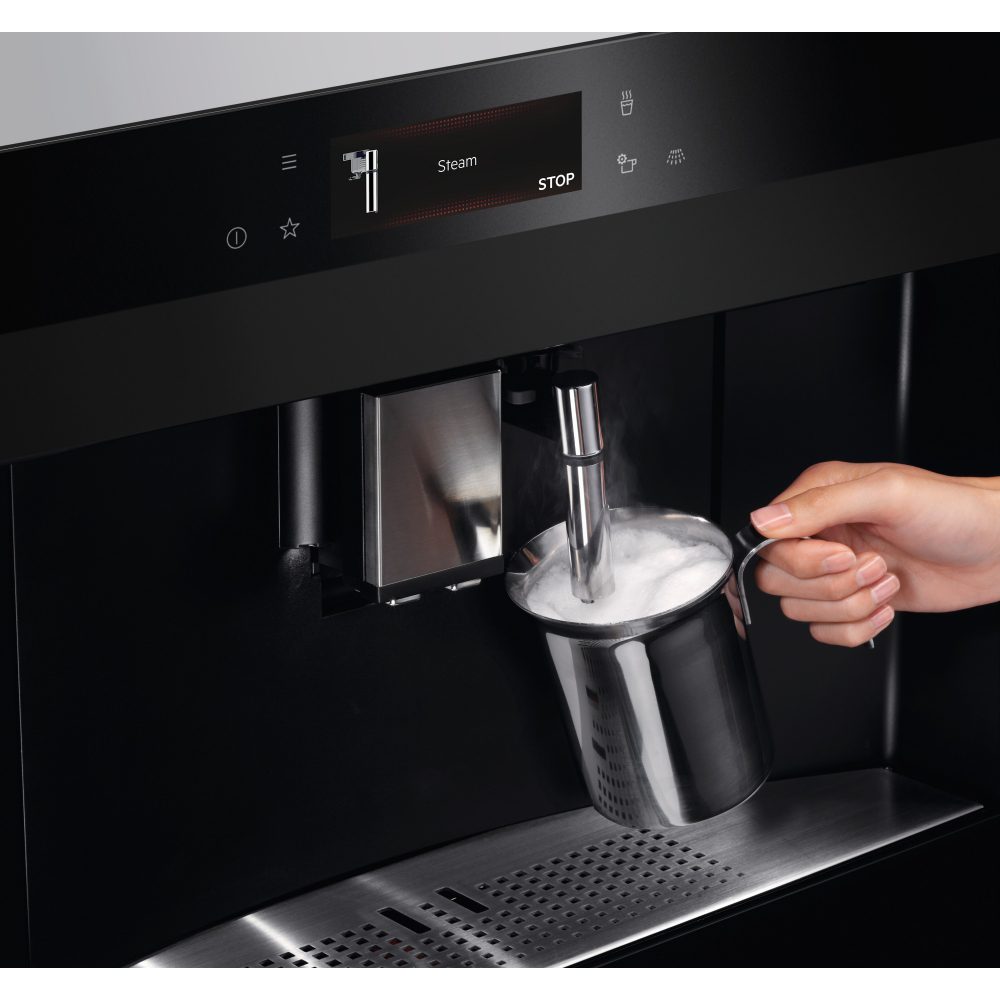 AEG 45cm Fully Automatic Built In Coffee Machine KKA894500T – MATTE BLACK