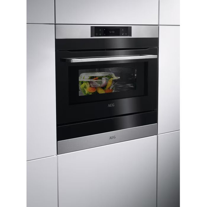 AEG Series 8000 Built In Combi Microwave For Tall Housing KMK768080M – STAINLESS STEEL