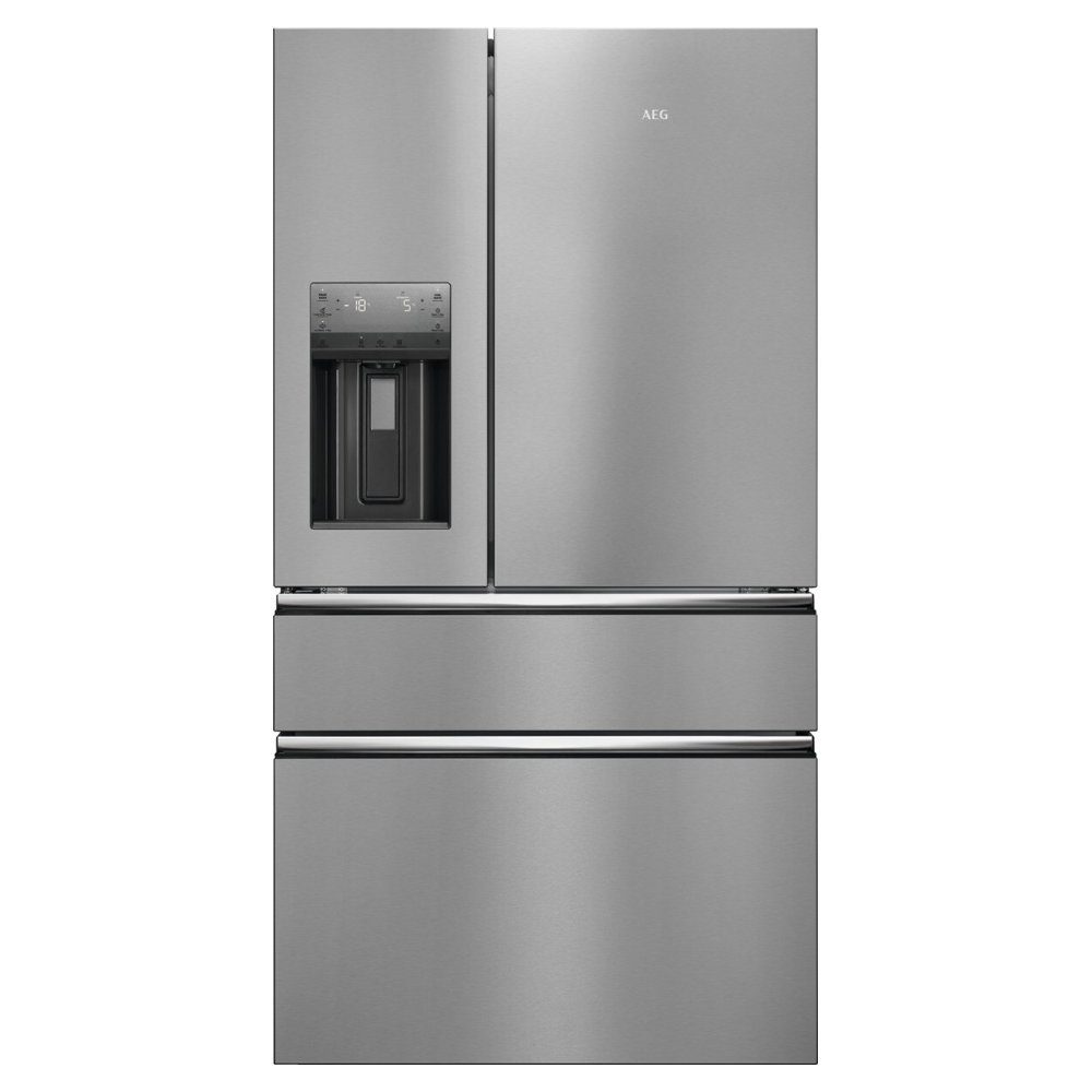 AEG French Style Fridge Freezer With Ice And Water RMB954E9VX – Stainless Steel