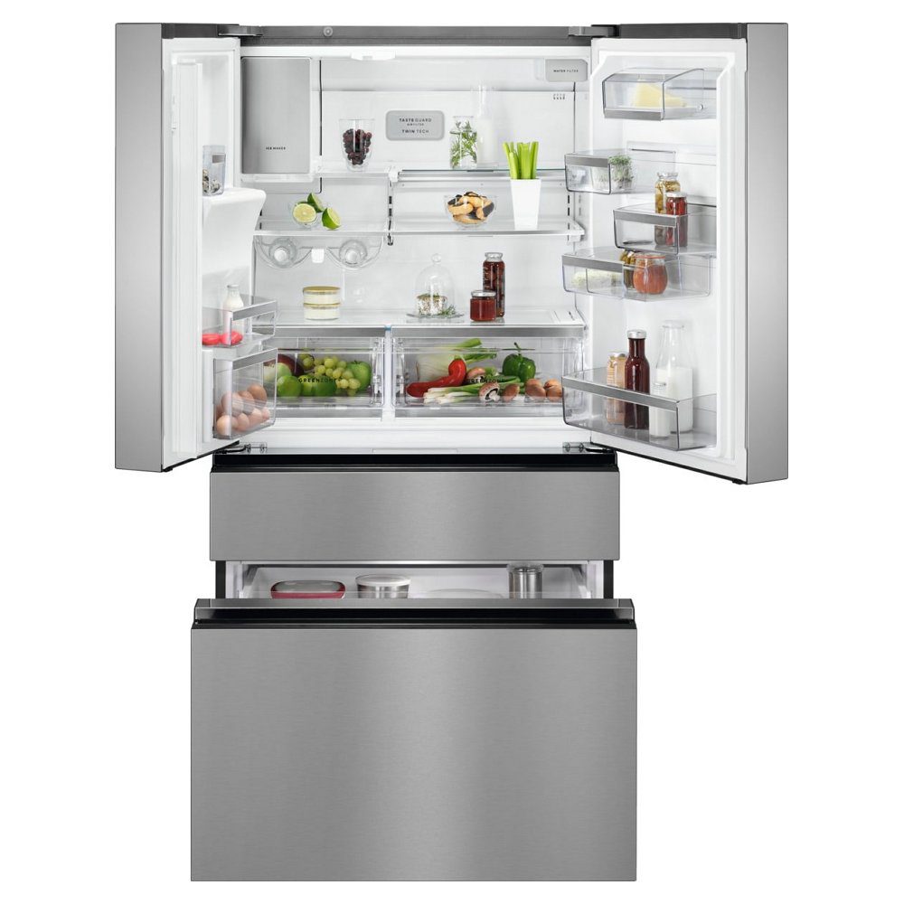 AEG French Style Fridge Freezer With Ice And Water RMB954E9VX – Stainless Steel