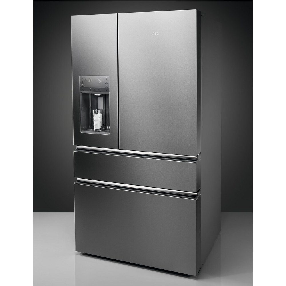 AEG French Style Fridge Freezer With Ice And Water RMB954E9VX – Stainless Steel