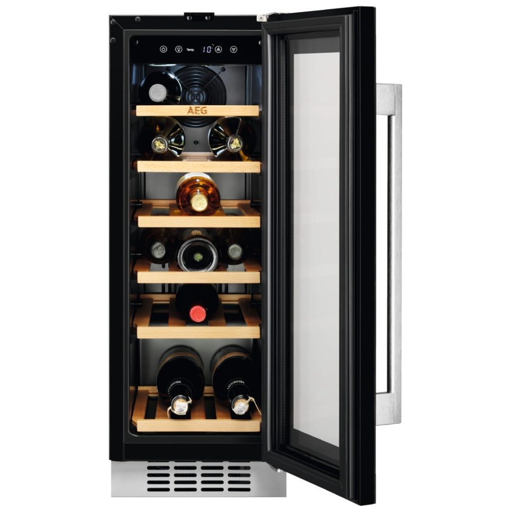 AEG 30cm Integrated Undercounter Wine Cooler SWE63001DG – BLACK