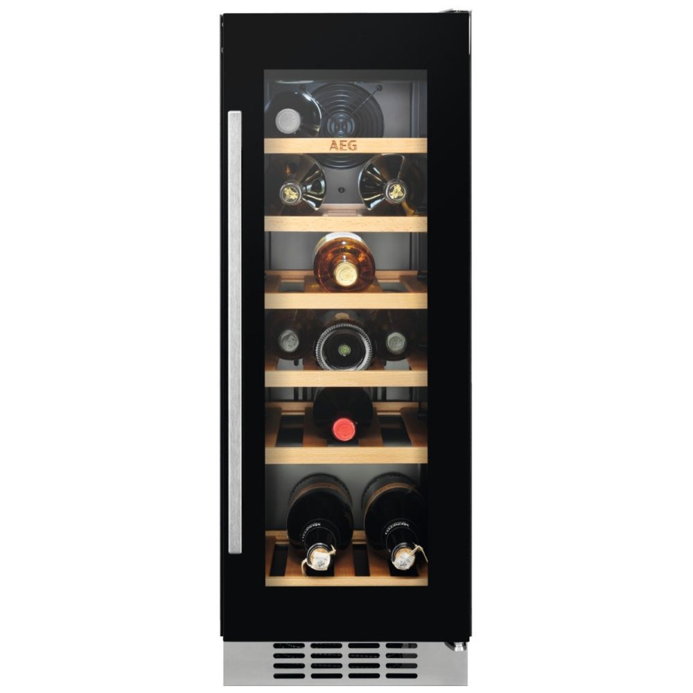 AEG 30cm Integrated Undercounter Wine Cooler SWE63001DG – BLACK