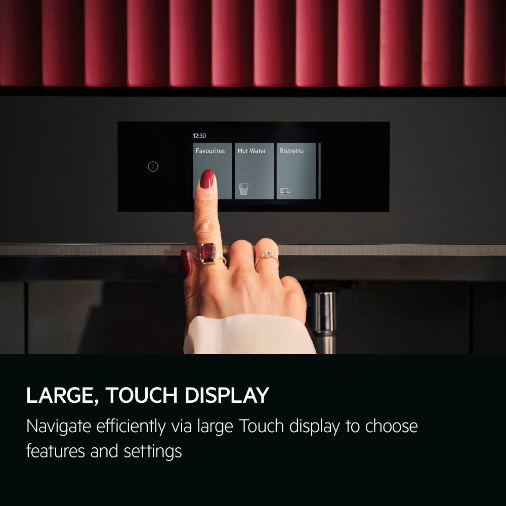 AEG 45cm Fully Automatic Series 8000 Built In Coffee Machine TC8NK7T – MATTE BLACK.