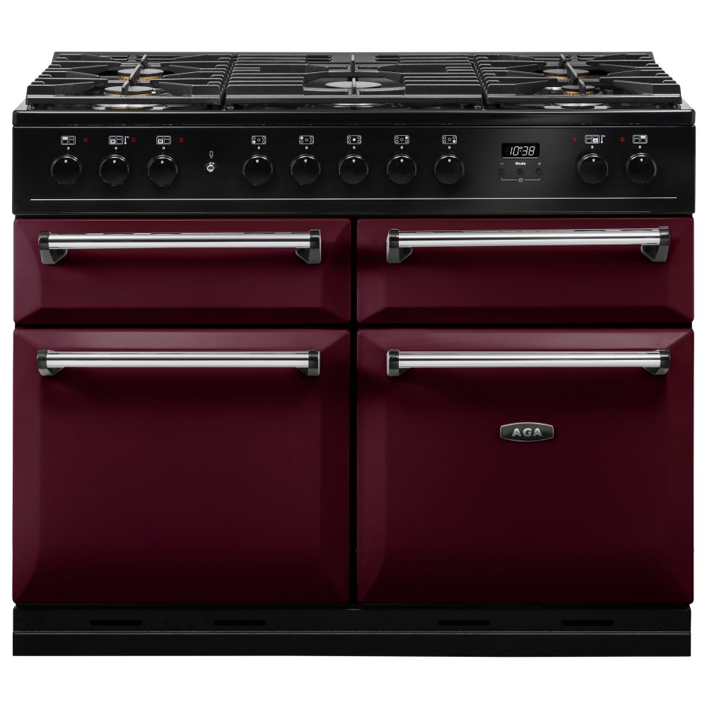 AGA Masterchef Masterchef Deluxe 110cm Dual Fuel Range Cooker 121220 MDX110DFCBY – Cranberry