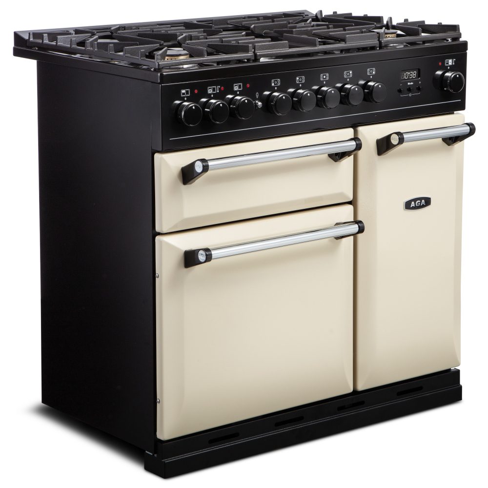 AGA Masterchef Masterchef Deluxe 90cm Dual Fuel Range Cooker 123970 MDX90DFDAR – Dartmouth Blue