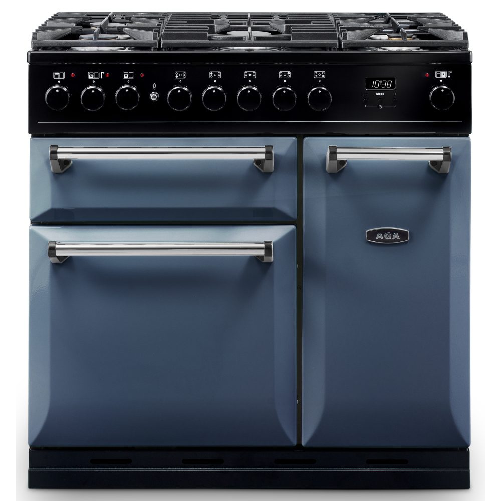 AGA Masterchef Masterchef Deluxe 90cm Dual Fuel Range Cooker 123970 MDX90DFDAR – Dartmouth Blue