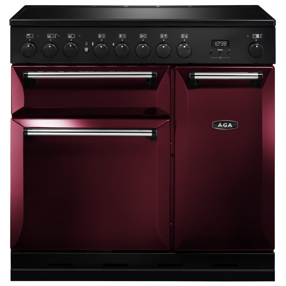 AGA Masterchef Masterchef Deluxe 90cm Induction Range Cooker 121810 MDX90EICBY – Cranberry