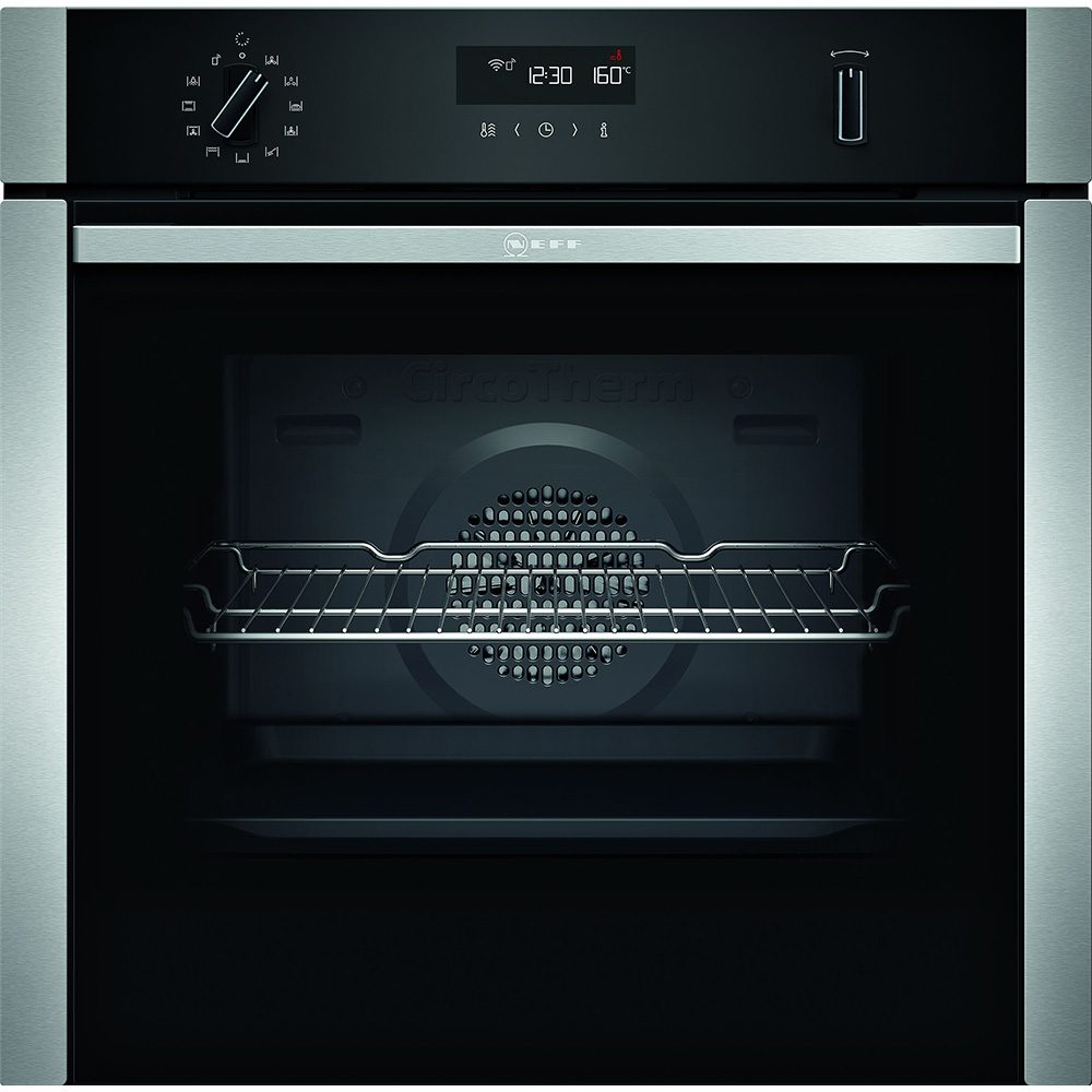 Neff N50 CircoTherm Pyrolytic Single Oven B2ACH7HH0B – STAINLESS STEEL