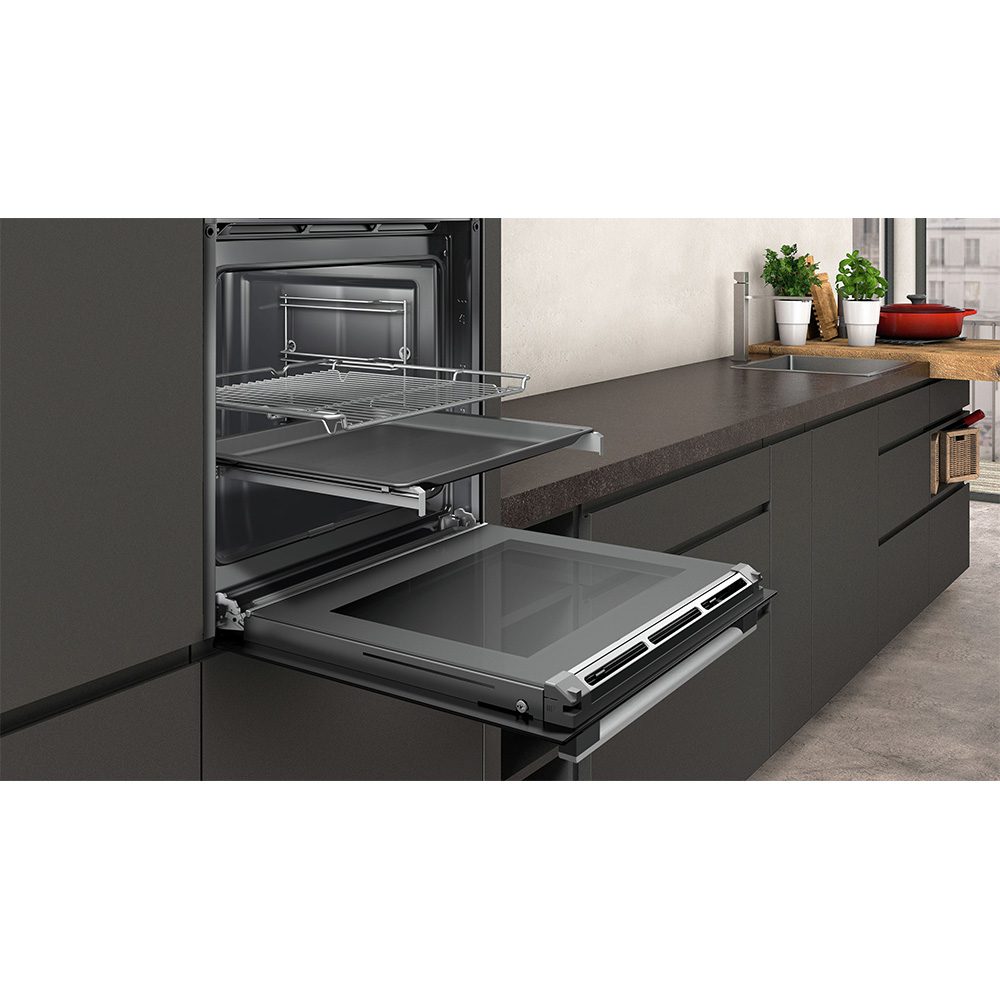 Neff N50 CircoTherm Pyrolytic Single Oven B2ACH7HH0B – STAINLESS STEEL