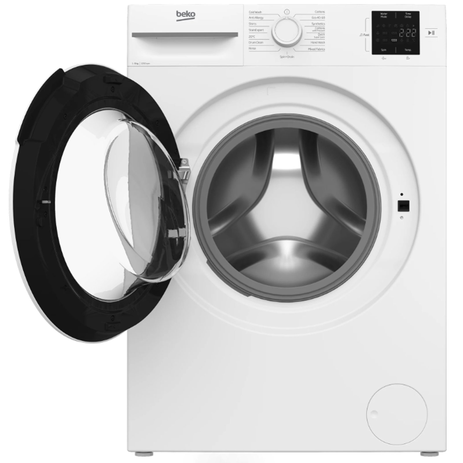Beko 8kg Washing Machine 1200rpm BMN3WT3821W - White