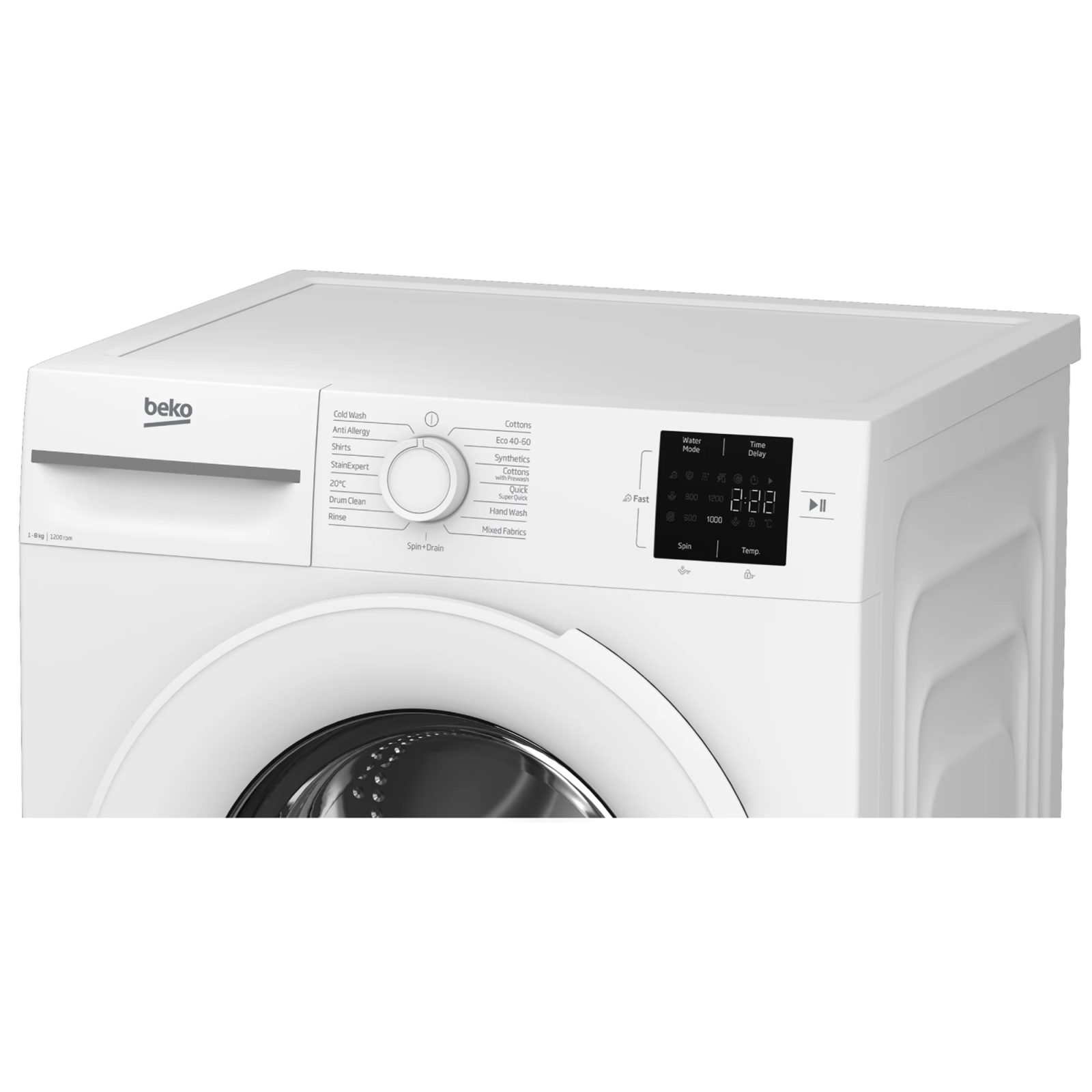 Beko 8kg Washing Machine 1200rpm BMN3WT3821W - White
