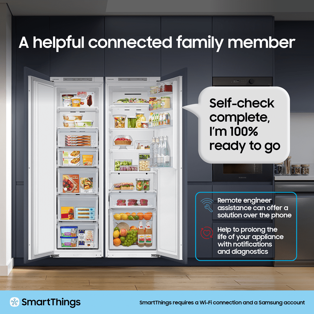 Samsung 178cm Integrated In Column Larder Fridge BRR29723EWW