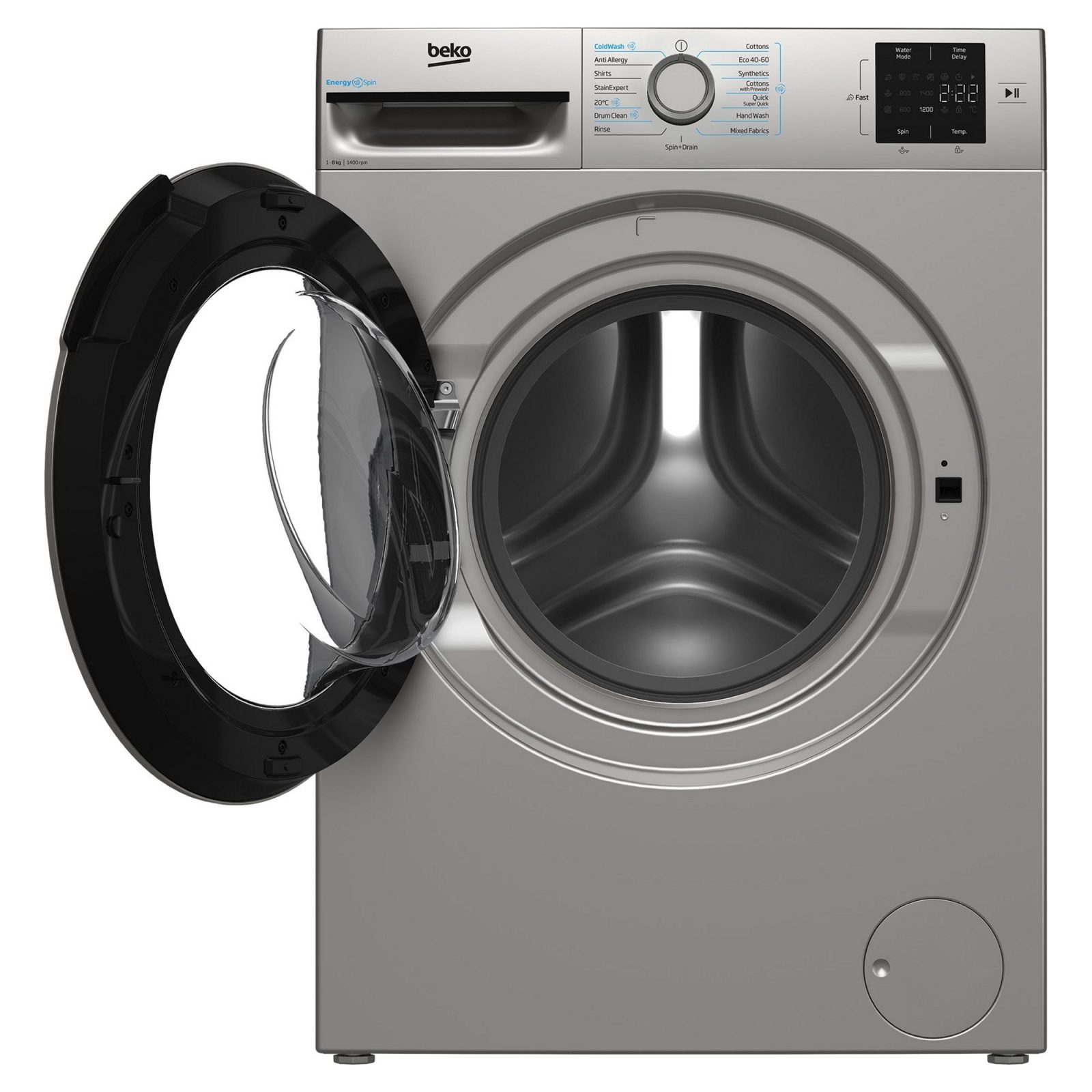 Beko 8kg Washing Machine 1400rpm BMN3WT3841S – Silver