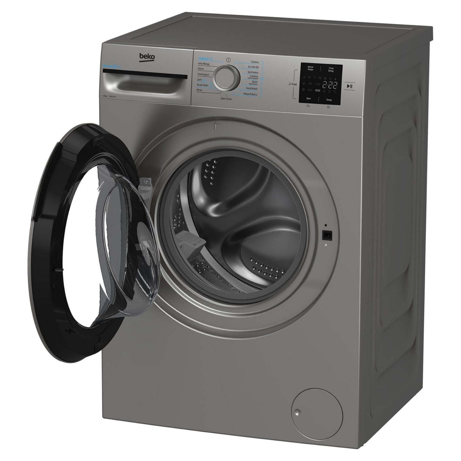 Beko 8kg Washing Machine 1400rpm BMN3WT3841S – Silver