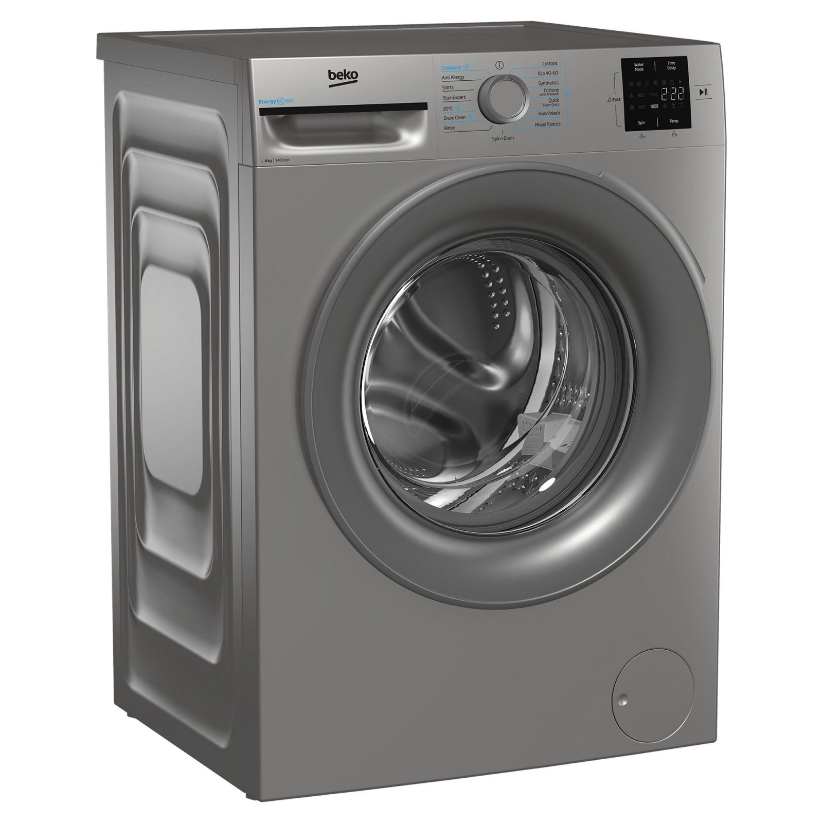 Beko 8kg Washing Machine 1400rpm BMN3WT3841S – Silver