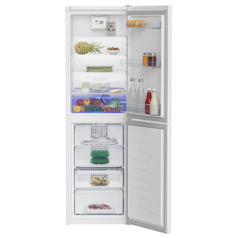 Beko 54cm Frost Free Fridge Freezer CNG4582VW – White