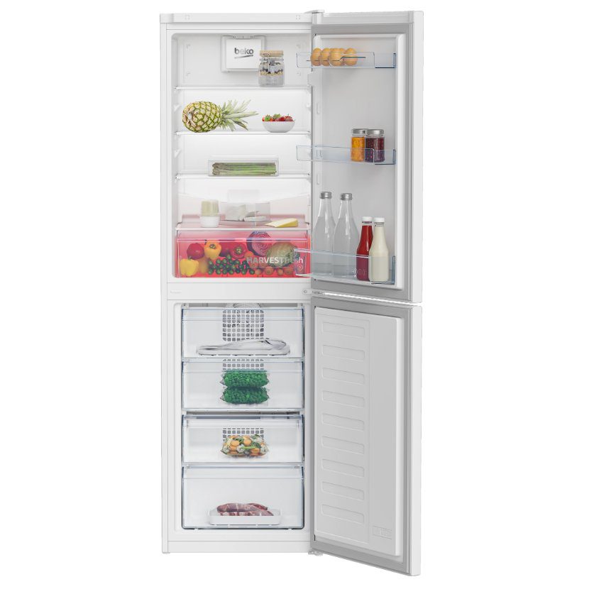 Beko 54cm Frost Free Fridge Freezer CNG4582VW – White