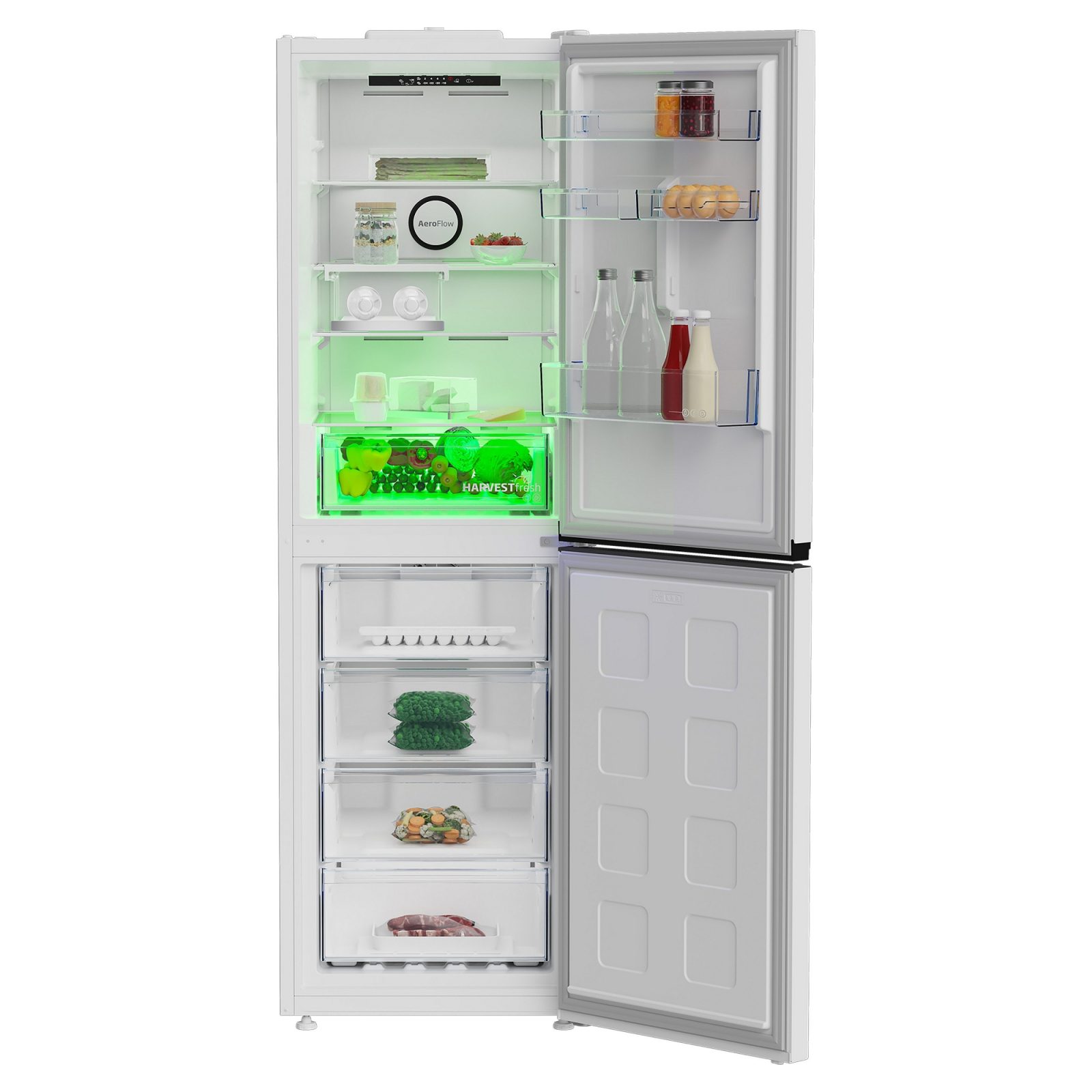Beko 60cm Frost Free Fridge Freezer CNG4692VW – White