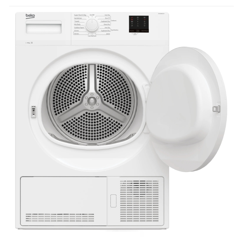 Beko 8kg Condenser Tumble Dryer DTKCE80021W – White