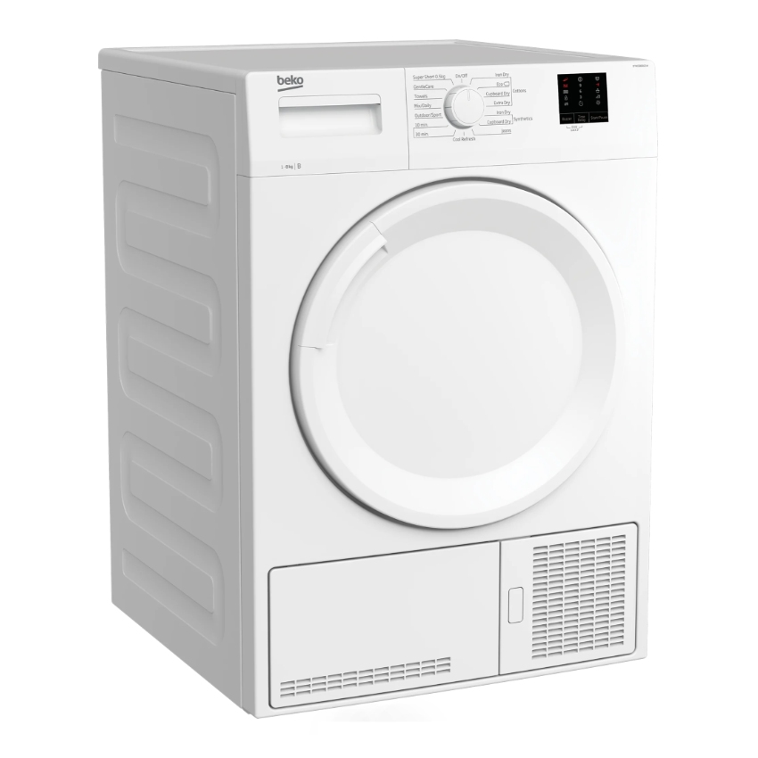 Beko 8kg Condenser Tumble Dryer DTKCE80021W – White