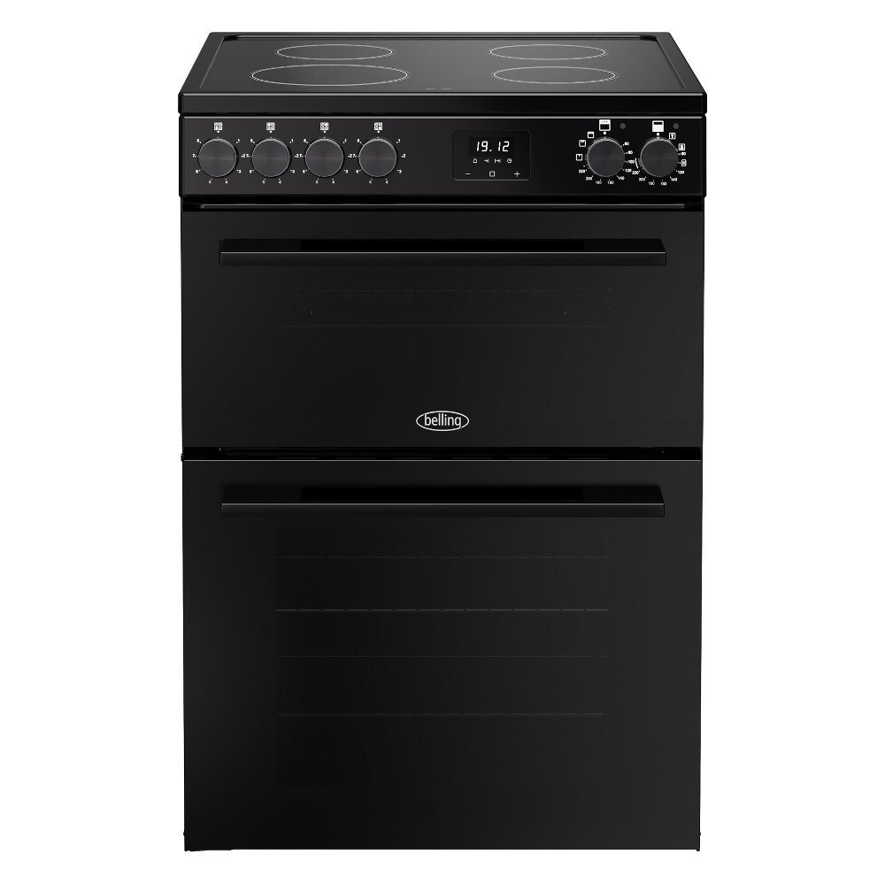Belling Vision 60EI Twin Cavity Induction Freestanding Cooker 444412058 – BLACK