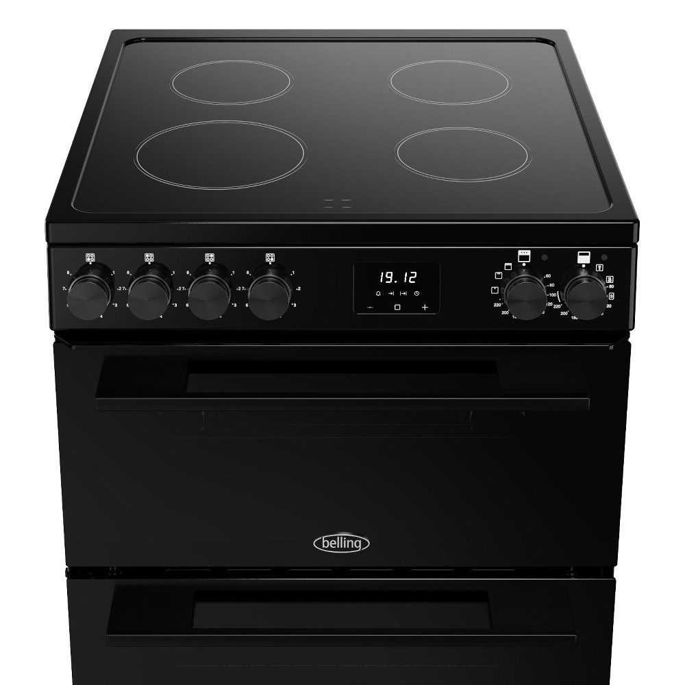 Belling Vision 60EI Twin Cavity Induction Freestanding Cooker 444412058 – BLACK
