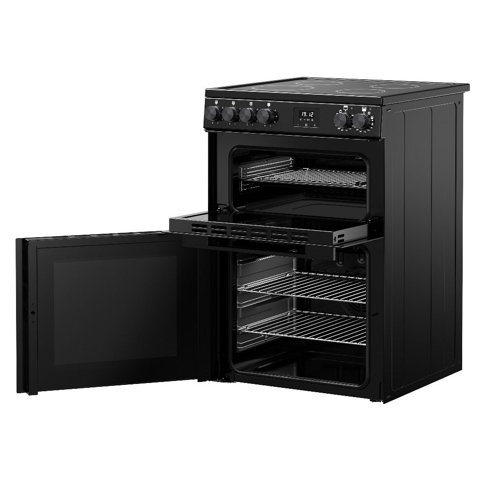 Belling Vision 60EI Twin Cavity Induction Freestanding Cooker 444412058 – BLACK
